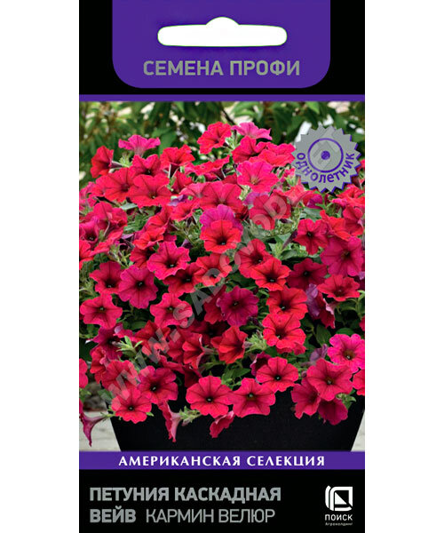 Петуния каскадная Вейв Кармин Велюр (ПРОФИ) семена