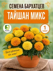 Бархатцы прямостоячие Тайшан Микс (ПРОФИ) Бархатцы прямостоячие Тайшан Микс (ПРОФИ)